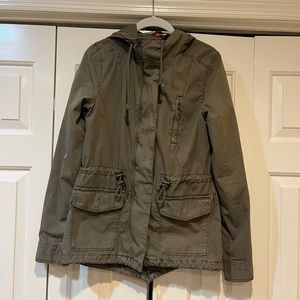 Green utility jacket